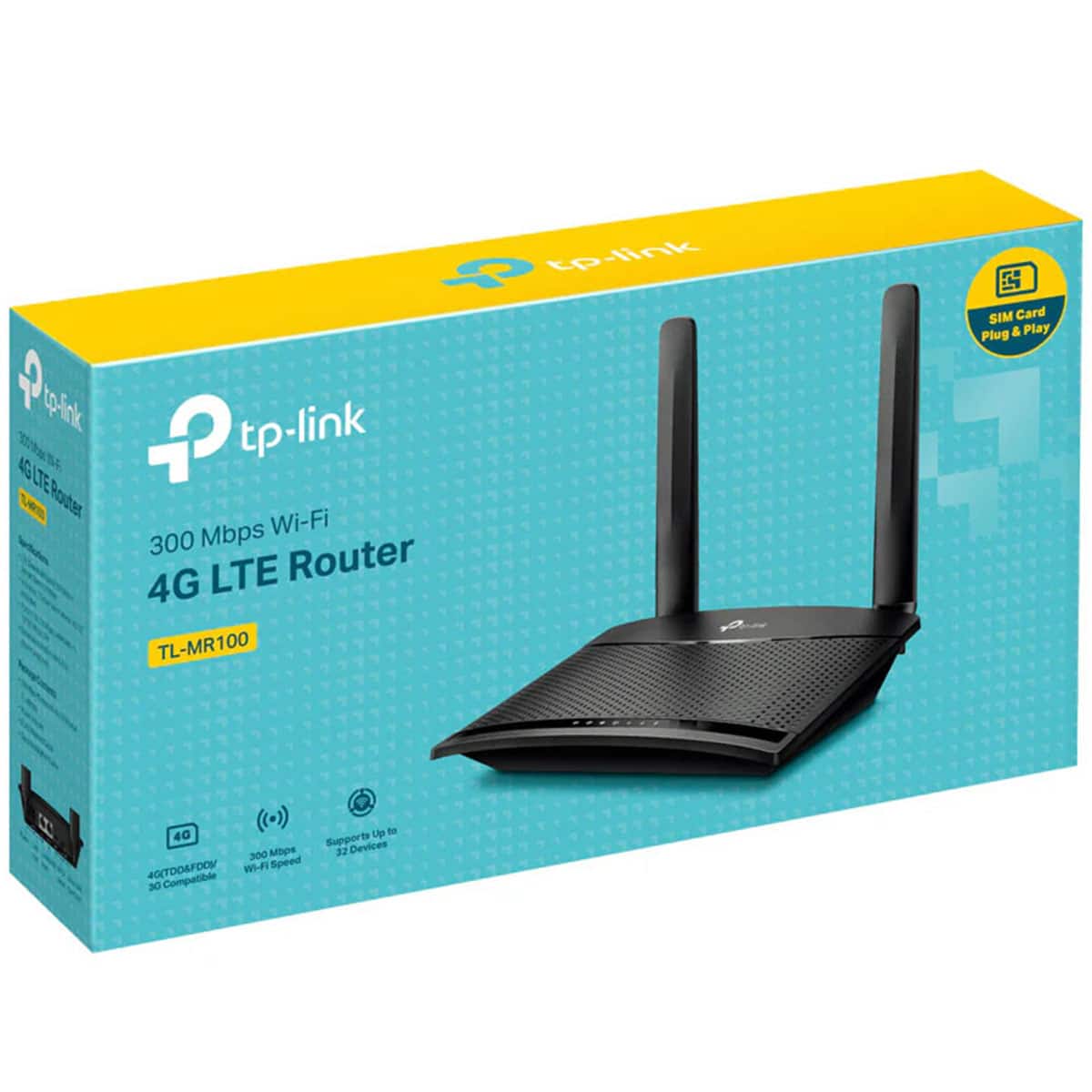 TP-LINK TL-MR100 300 Mbps Wireless N 4G LTE Router